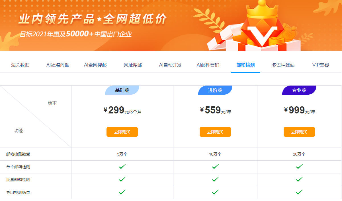 郵箱檢測單品價格.png